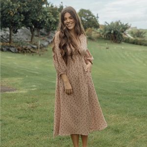 Neuflora Wardrobe Blush Port August Dress. Size Medium